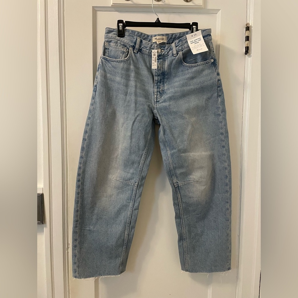 Madewell The Darted Barrel-Leg Jean